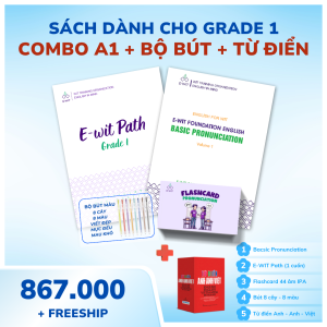 Combo A1 + Bộ Bút + Từ Điển - Grade 1
