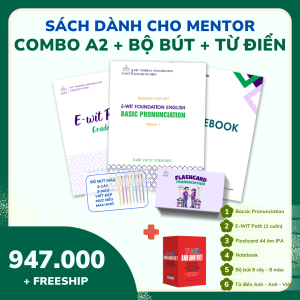 Combo A2 E-WIT "All-in-One": Giải pháp tối ưu để tăng tốc trình độ Tiếng Anh