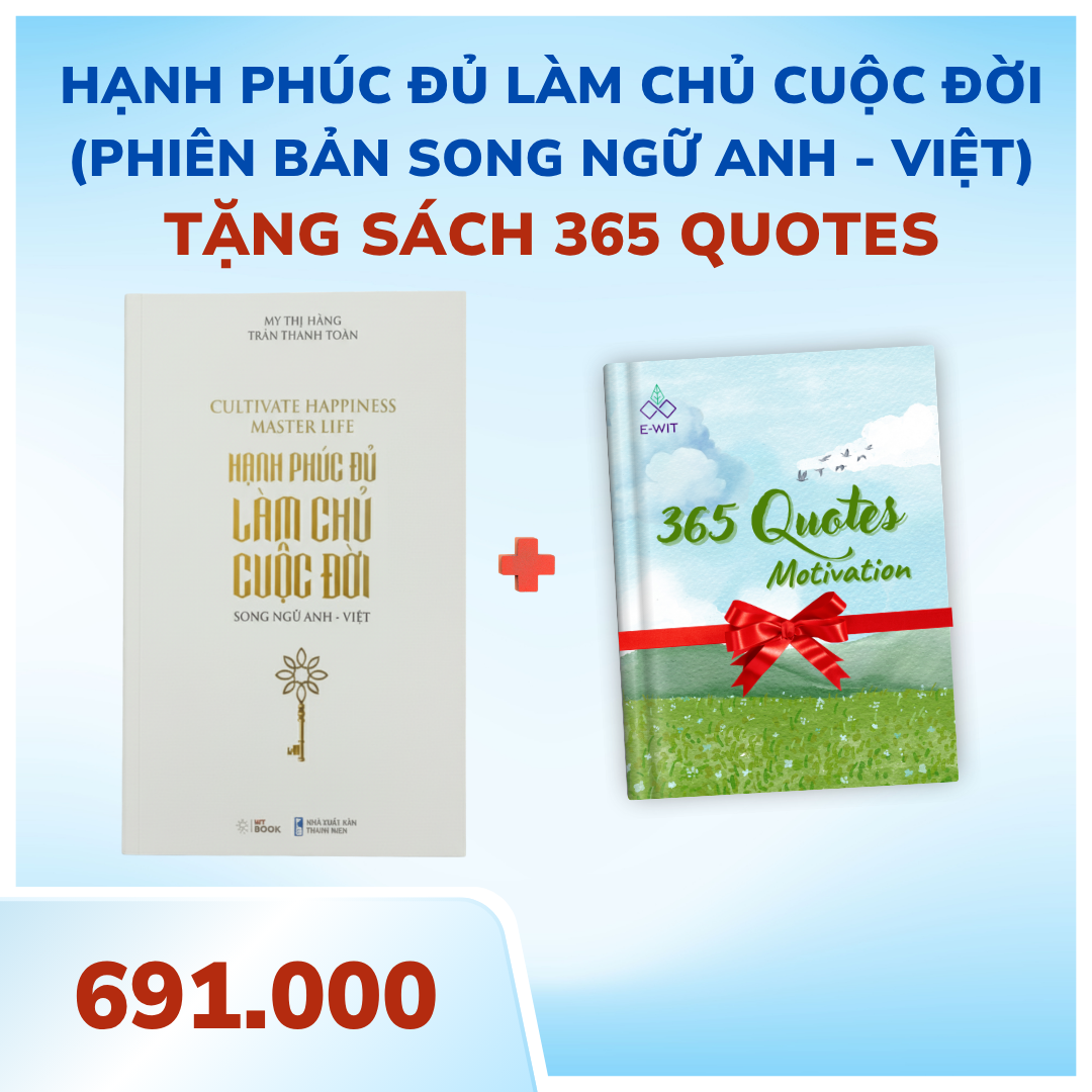 (Mua 1 tặng 1) Hạnh phúc đủ làm chủ cuộc đời - Phiên bản Song ngữ